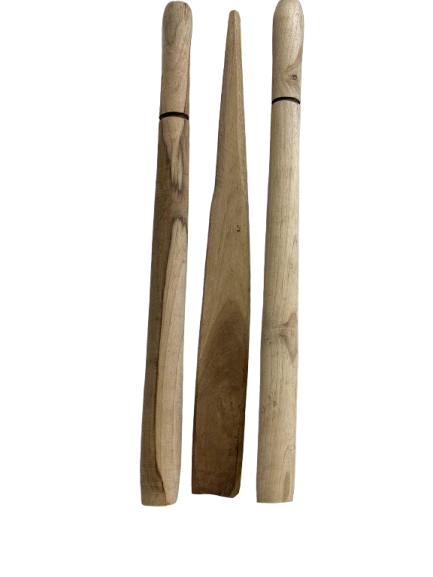 African Wooden Turning Sticks